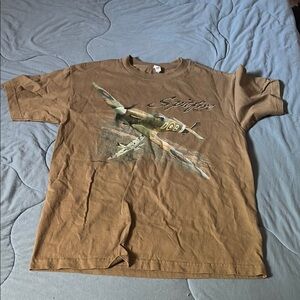 Alstyle Brown Graphic Tee - Short Sleeve